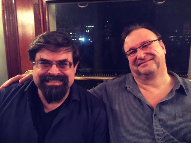 Andrian and Ian at BSFA meeting 2