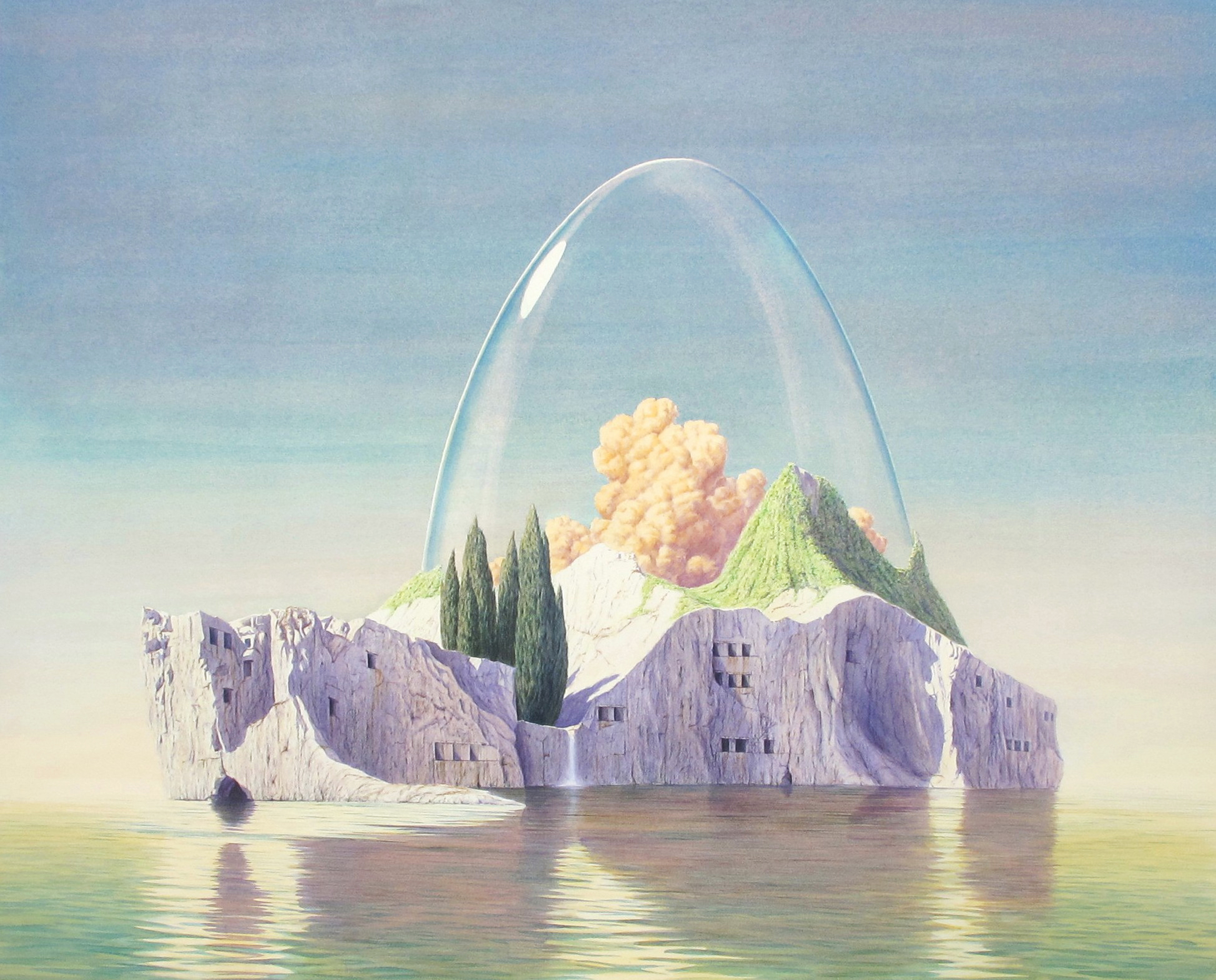 Hermetic Island 2010 34x43''